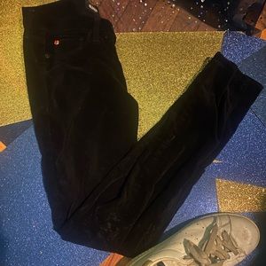 HUDSON JEANS MADE IN LOS ANGELES BLACK CORDUROY SLIM Pants GR8UC 27 $ FIRM